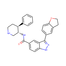 O=C(N[C@@H]1CNCC[C@H]1c1ccccc1)c1ccc2[nH]nc(-c3ccc4c(c3)CCO4)c2c1 ZINC000205010974