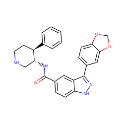 O=C(N[C@@H]1CNCC[C@H]1c1ccccc1)c1ccc2[nH]nc(-c3ccc4c(c3)OCO4)c2c1 ZINC000199802947