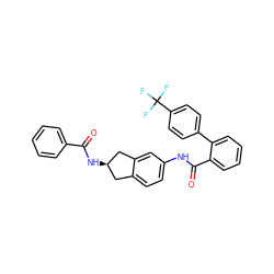 O=C(N[C@@H]1Cc2ccc(NC(=O)c3ccccc3-c3ccc(C(F)(F)F)cc3)cc2C1)c1ccccc1 ZINC000013471201