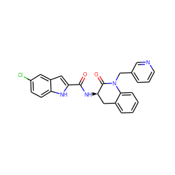 O=C(N[C@@H]1Cc2ccccc2N(Cc2cccnc2)C1=O)c1cc2cc(Cl)ccc2[nH]1 ZINC000013587929