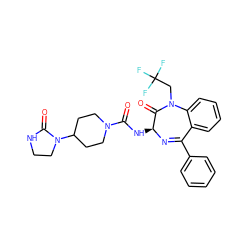 O=C(N[C@@H]1N=C(c2ccccc2)c2ccccc2N(CC(F)(F)F)C1=O)N1CCC(N2CCNC2=O)CC1 ZINC000036177849