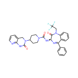 O=C(N[C@@H]1N=C(c2ccccc2)c2ccccc2N(CC(F)(F)F)C1=O)N1CCC(N2Cc3cccnc3NC2=O)CC1 ZINC000036177820