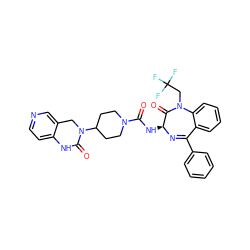 O=C(N[C@@H]1N=C(c2ccccc2)c2ccccc2N(CC(F)(F)F)C1=O)N1CCC(N2Cc3cnccc3NC2=O)CC1 ZINC000036177810