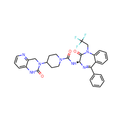 O=C(N[C@@H]1N=C(c2ccccc2)c2ccccc2N(CC(F)(F)F)C1=O)N1CCC(N2Cc3ncccc3NC2=O)CC1 ZINC000036177813