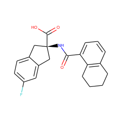 O=C(N[C@]1(C(=O)O)Cc2ccc(F)cc2C1)c1cccc2c1CCCC2 ZINC000146486703