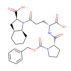 O=C(N[C@H](CCC(=O)N1[C@H](C(=O)O)C[C@@H]2CCCC[C@@H]21)C(=O)O)[C@@H]1CCCN1C(=O)OCc1ccccc1 ZINC000026485287