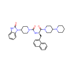 O=C(N[C@H](Cc1cccc2ccccc12)C(=O)N1CCC(N2CCCCC2)CC1)N1CCC(n2c(=O)[nH]c3ccccc32)CC1 ZINC000084706466