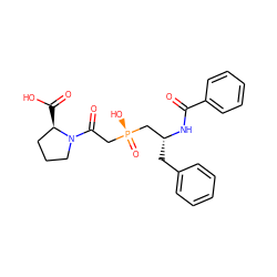 O=C(N[C@H](Cc1ccccc1)C[P@@](=O)(O)CC(=O)N1CCC[C@H]1C(=O)O)c1ccccc1 ZINC000013590065