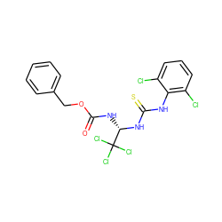 O=C(N[C@H](NC(=S)Nc1c(Cl)cccc1Cl)C(Cl)(Cl)Cl)OCc1ccccc1 ZINC000003130573