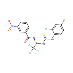 O=C(N[C@H](NC(=S)Nc1ccc(Cl)cc1Cl)C(Cl)(Cl)Cl)c1cccc([N+](=O)[O-])c1 ZINC000017320771