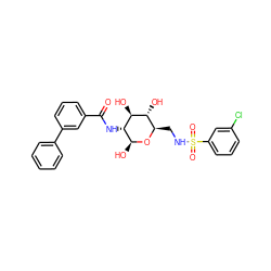 O=C(N[C@H]1[C@H](O)O[C@H](CNS(=O)(=O)c2cccc(Cl)c2)[C@@H](O)[C@@H]1O)c1cccc(-c2ccccc2)c1 ZINC000653905764