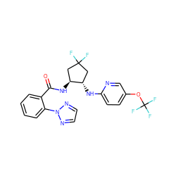 O=C(N[C@H]1CC(F)(F)C[C@@H]1Nc1ccc(OC(F)(F)F)cn1)c1ccccc1-n1nccn1 ZINC001772588797