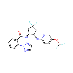 O=C(N[C@H]1CC(F)(F)C[C@@H]1Nc1ccc(OC(F)F)cn1)c1ccccc1-n1nccn1 ZINC001772582971