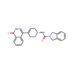 O=C(N[C@H]1CC=C(c2c[nH]c(=O)c3ccccc23)CC1)N1Cc2ccccc2C1 ZINC000165748282