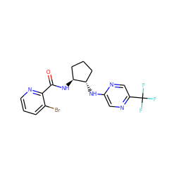 O=C(N[C@H]1CCC[C@@H]1Nc1cnc(C(F)(F)F)cn1)c1ncccc1Br ZINC001772603205