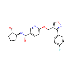 O=C(N[C@H]1CCC[C@@H]1O)c1ccc(OCc2conc2-c2ccc(F)cc2)nc1 ZINC000142608517