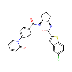 O=C(N[C@H]1CCC[C@H]1NC(=O)c1cc2cc(Cl)ccc2s1)c1ccc(-n2ccccc2=O)cc1 ZINC000028822850