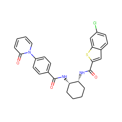 O=C(N[C@H]1CCCC[C@H]1NC(=O)c1cc2ccc(Cl)cc2s1)c1ccc(-n2ccccc2=O)cc1 ZINC000028822871