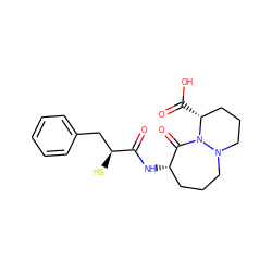O=C(N[C@H]1CCCN2CCC[C@@H](C(=O)O)N2C1=O)[C@@H](S)Cc1ccccc1 ZINC000003800795