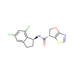 O=C(N[C@H]1CCc2cc(Cl)cc(Cl)c21)[C@@H]1COc2ncsc21 ZINC000220865821