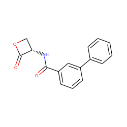 O=C(N[C@H]1COC1=O)c1cccc(-c2ccccc2)c1 ZINC000058568802