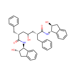 O=C(N[C@H]1c2ccccc2C[C@@H]1O)[C@H](Cc1ccccc1)CC(O)C[C@@H](Cc1ccccc1)C(=O)N[C@H]1c2ccccc2C[C@@H]1O ZINC000026390155