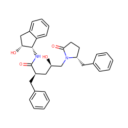 O=C(N[C@H]1c2ccccc2C[C@H]1O)[C@H](Cc1ccccc1)C[C@@H](O)CN1C(=O)CC[C@@H]1Cc1ccccc1 ZINC000014946358