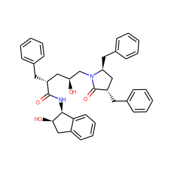 O=C(N[C@H]1c2ccccc2C[C@H]1O)[C@H](Cc1ccccc1)C[C@H](O)CN1C(=O)[C@@H](Cc2ccccc2)C[C@@H]1Cc1ccccc1 ZINC000003952666