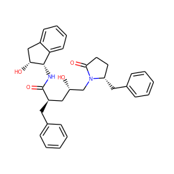 O=C(N[C@H]1c2ccccc2C[C@H]1O)[C@H](Cc1ccccc1)C[C@H](O)CN1C(=O)CC[C@@H]1Cc1ccccc1 ZINC000014946357