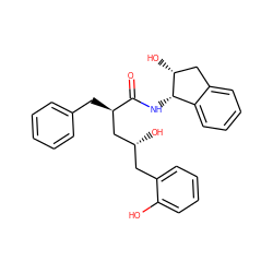 O=C(N[C@H]1c2ccccc2C[C@H]1O)[C@H](Cc1ccccc1)C[C@H](O)Cc1ccccc1O ZINC000029569569