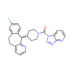 O=C(N1CCC(=C2c3ccc(Cl)cc3CCc3cccnc32)CC1)n1nnc2ncccc21 ZINC000299867862