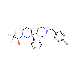 O=C(N1CCC[C@](c2ccccc2)(C2CCN(Cc3ccc(Br)cc3)CC2)C1)C(F)(F)F ZINC000040430001