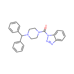 O=C(N1CCN(C(c2ccccc2)c2ccccc2)CC1)n1nnc2ccccc21 ZINC000095576152