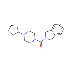 O=C(N1CCN(C2CCCC2)CC1)N1Cc2ccccc2C1 ZINC000036188083