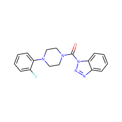 O=C(N1CCN(c2ccccc2F)CC1)n1nnc2ccccc21 ZINC000095576219