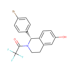 O=C(N1CCc2cc(O)ccc2[C@H]1c1ccc(Br)cc1)C(F)(F)F ZINC000026655795