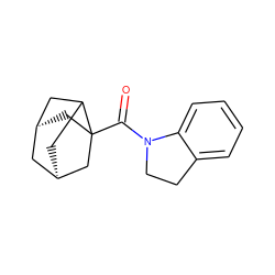 O=C(N1CCc2ccccc21)C12C[C@@H]3CC1C[C@H](C3)C2 ZINC000101667688