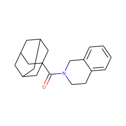 O=C(N1CCc2ccccc2C1)C12CC3CC(CC(C3)C1)C2 ZINC000004725429