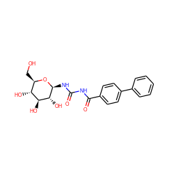 O=C(NC(=O)c1ccc(-c2ccccc2)cc1)N[C@@H]1O[C@H](CO)[C@@H](O)[C@H](O)[C@H]1O ZINC000016052455