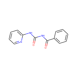 O=C(NC(=O)c1ccccc1)Nc1ccccn1 ZINC000004838644