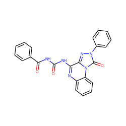 O=C(NC(=O)c1ccccc1)Nc1nc2ccccc2n2c(=O)n(-c3ccccc3)nc12 ZINC000040943225