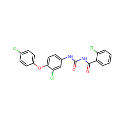 O=C(NC(=O)c1ccccc1Cl)Nc1ccc(Oc2ccc(Cl)cc2)c(Cl)c1 ZINC000040836237