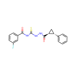 O=C(NC(=S)NNC(=O)[C@H]1C[C@@H]1c1ccccc1)c1cccc(F)c1 ZINC000005031161