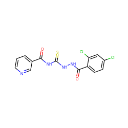 O=C(NC(=S)NNC(=O)c1ccc(Cl)cc1Cl)c1cccnc1 ZINC000002103100