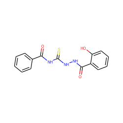O=C(NC(=S)NNC(=O)c1ccccc1O)c1ccccc1 ZINC000002690701