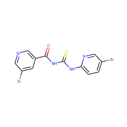O=C(NC(=S)Nc1ccc(Br)cn1)c1cncc(Br)c1 ZINC000008451342