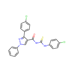 O=C(NC(=S)Nc1ccc(Cl)cc1)c1cn(-c2ccccc2)nc1-c1ccc(Cl)cc1 ZINC000096937814