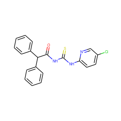 O=C(NC(=S)Nc1ccc(Cl)cn1)C(c1ccccc1)c1ccccc1 ZINC000000724387