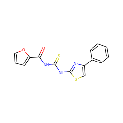 O=C(NC(=S)Nc1nc(-c2ccccc2)cs1)c1ccco1 ZINC000000170891