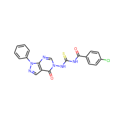 O=C(NC(=S)Nn1cnc2c(cnn2-c2ccccc2)c1=O)c1ccc(Cl)cc1 ZINC000003282991